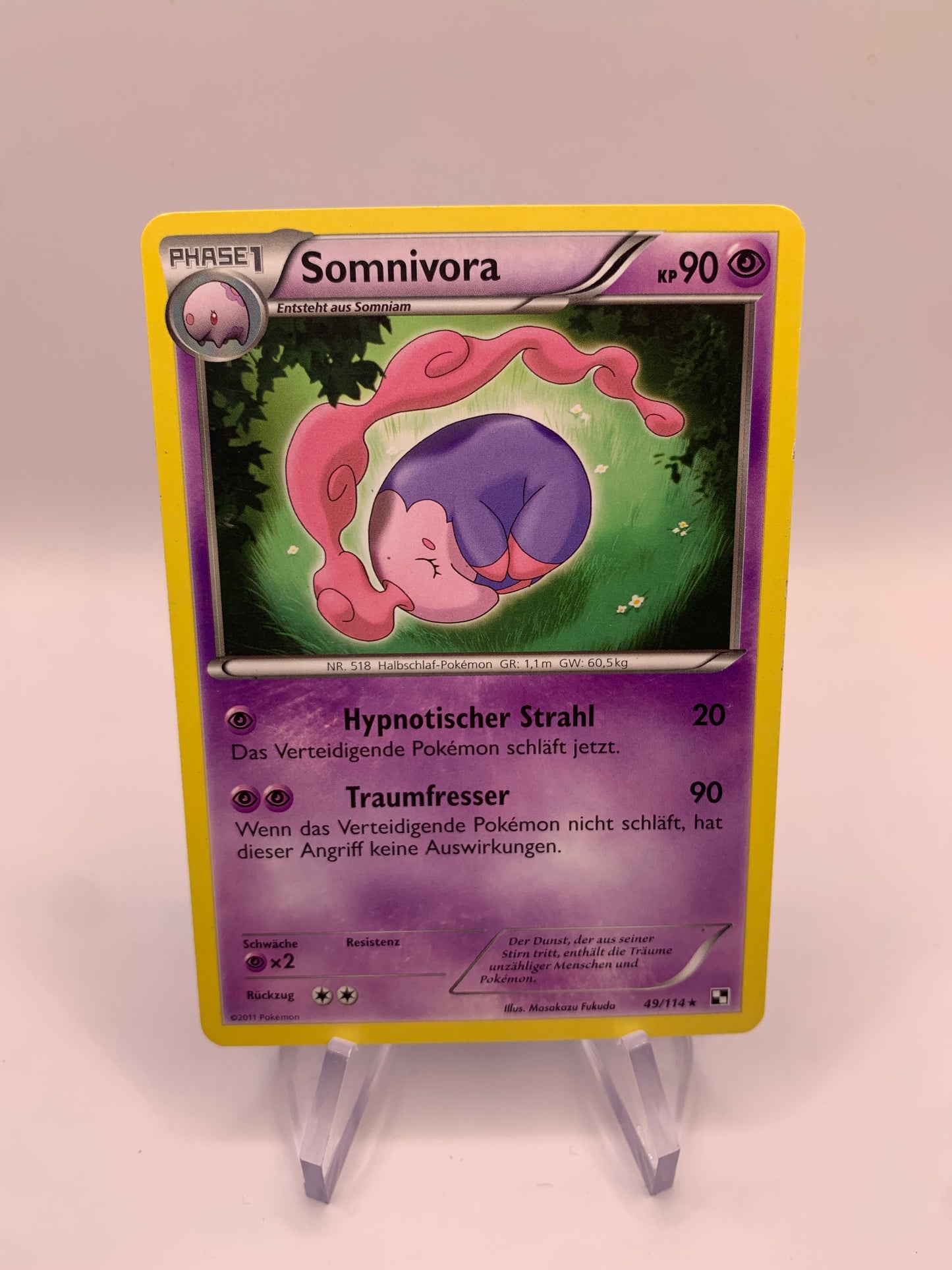 Pokemon Karte Somnivora 49/114 Deutsch