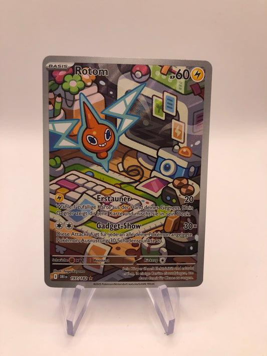Pokemon Karte Art-Rare Rotom 197/182 Deutsch