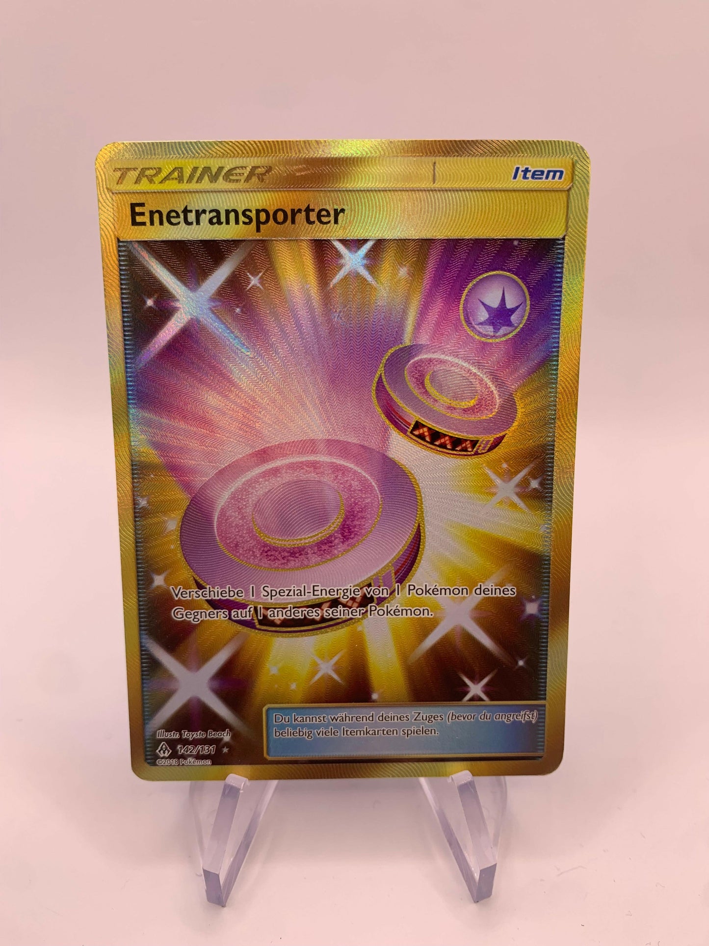 Pokémon card trainer Enetransporter 142/131 German