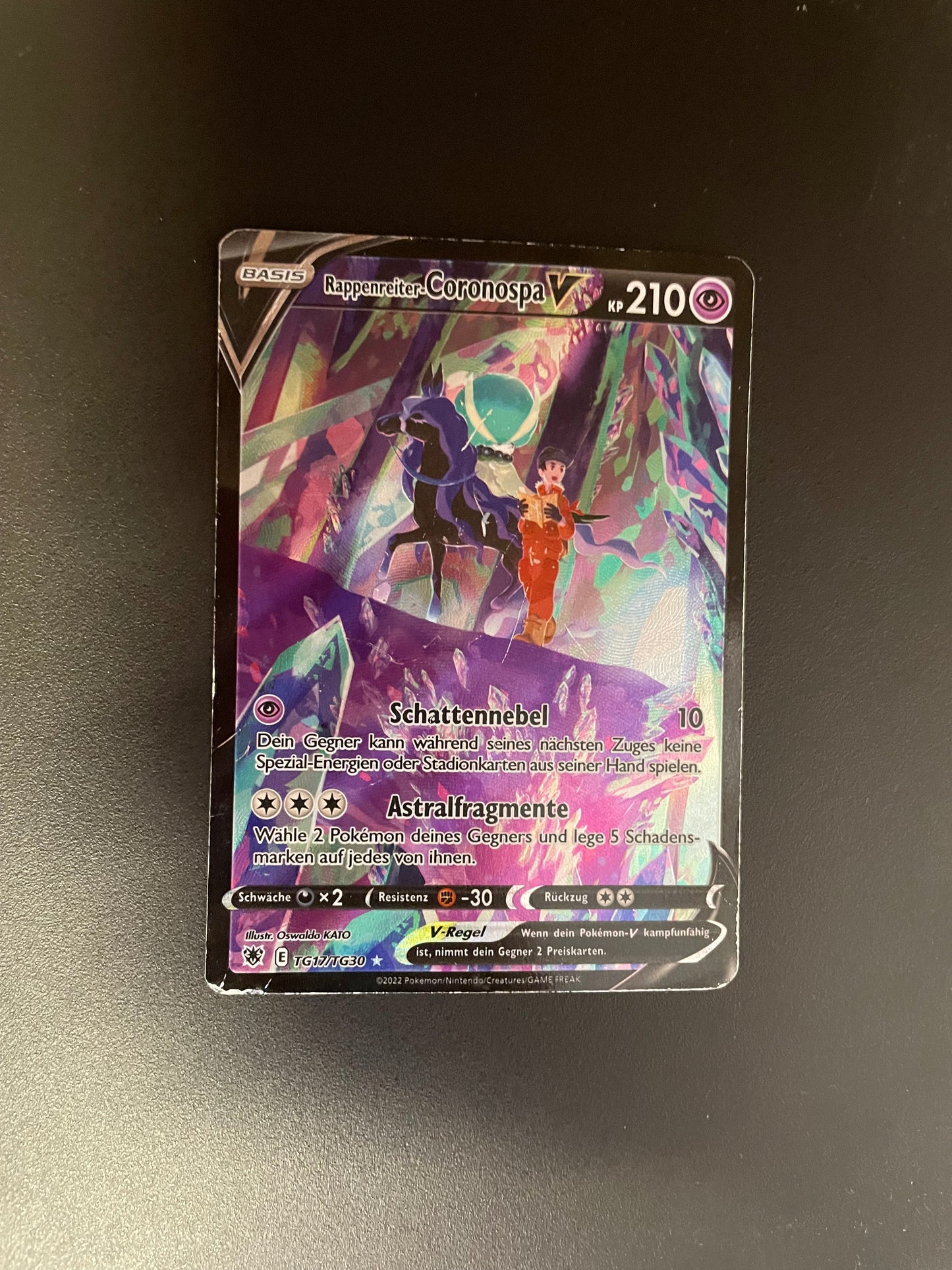 Pokemon Karte V Rappenreiter Coronospa TG17/TG30 Deutsch