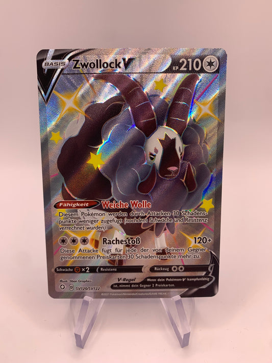 Pokémon card Shiny V Zwollock SV120/SV122 German