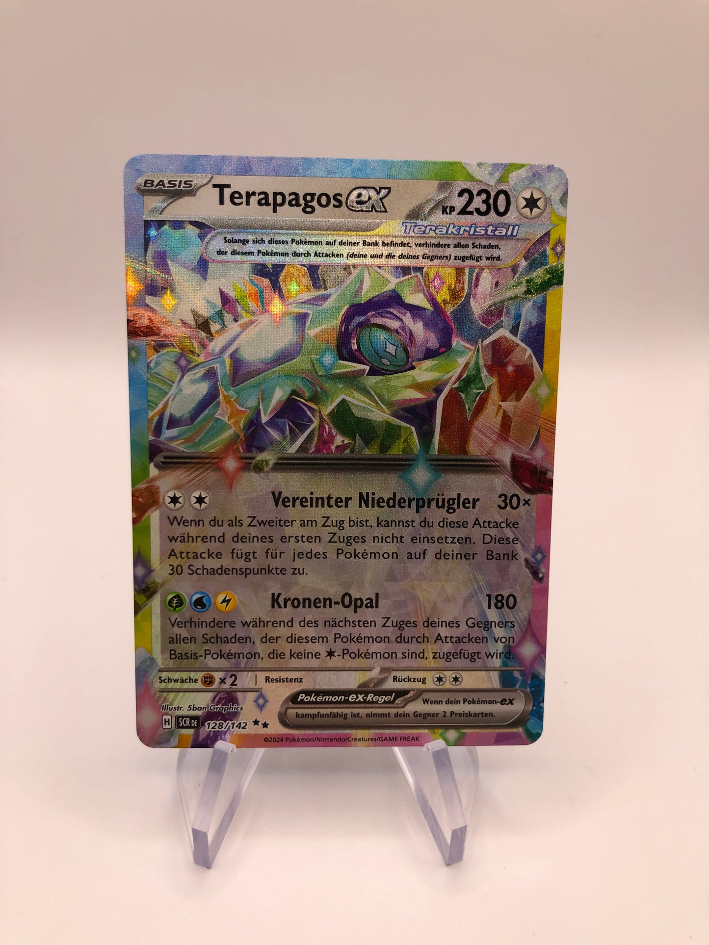 Pokemon Karte Ex Terapagos 128/142 Deutsch