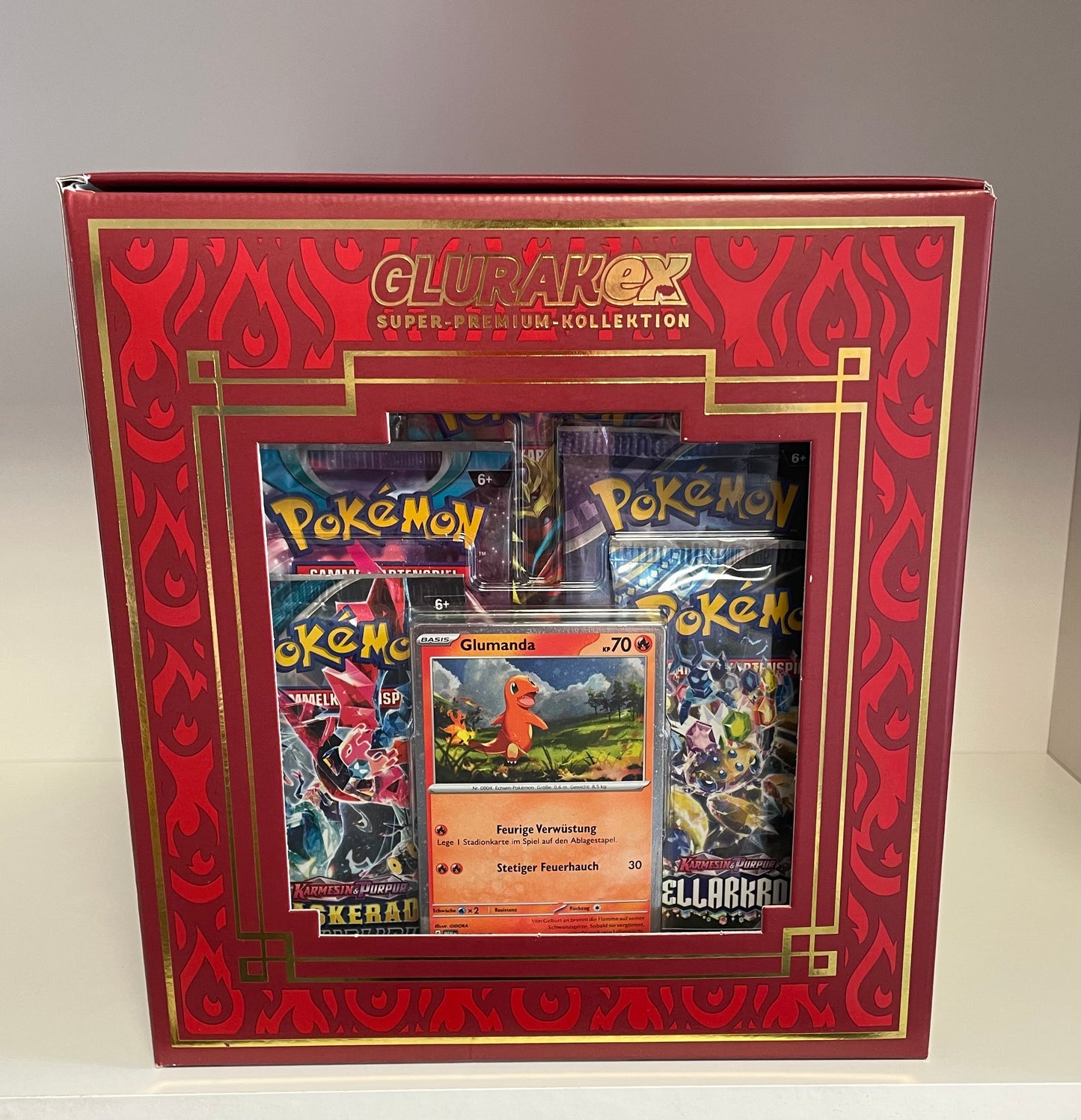 Pokemon OVP EX Glurak Super Premium Kollektion Deutsch