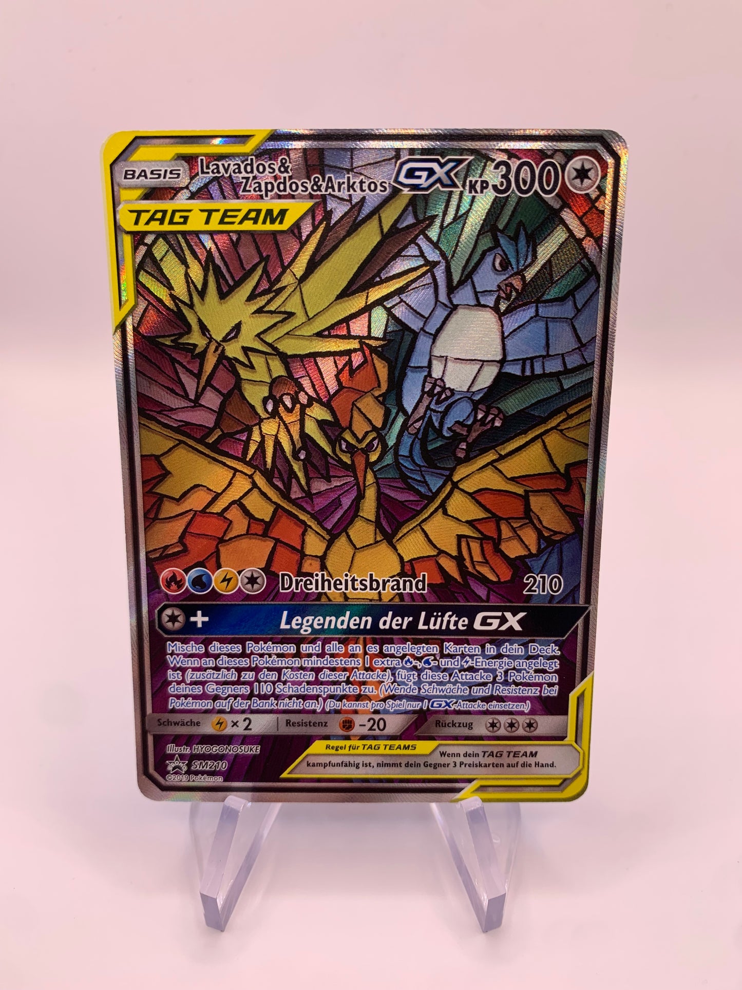 Pokemon Karte GX Promo Lavados&Zapdos&Arktos SM210 Deutsch