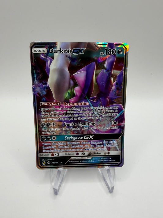 Pokemon Karte GX Darkrai 88a/147 Deutsch