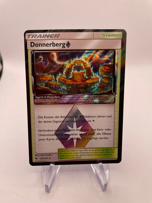 Pokemon Karte Revers Trainer Donnerberg 191/214 Deutsch