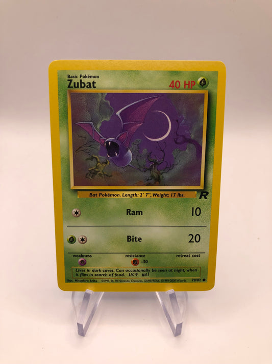 Pokemon Karte Zubat 70/82 Rocket Englisch