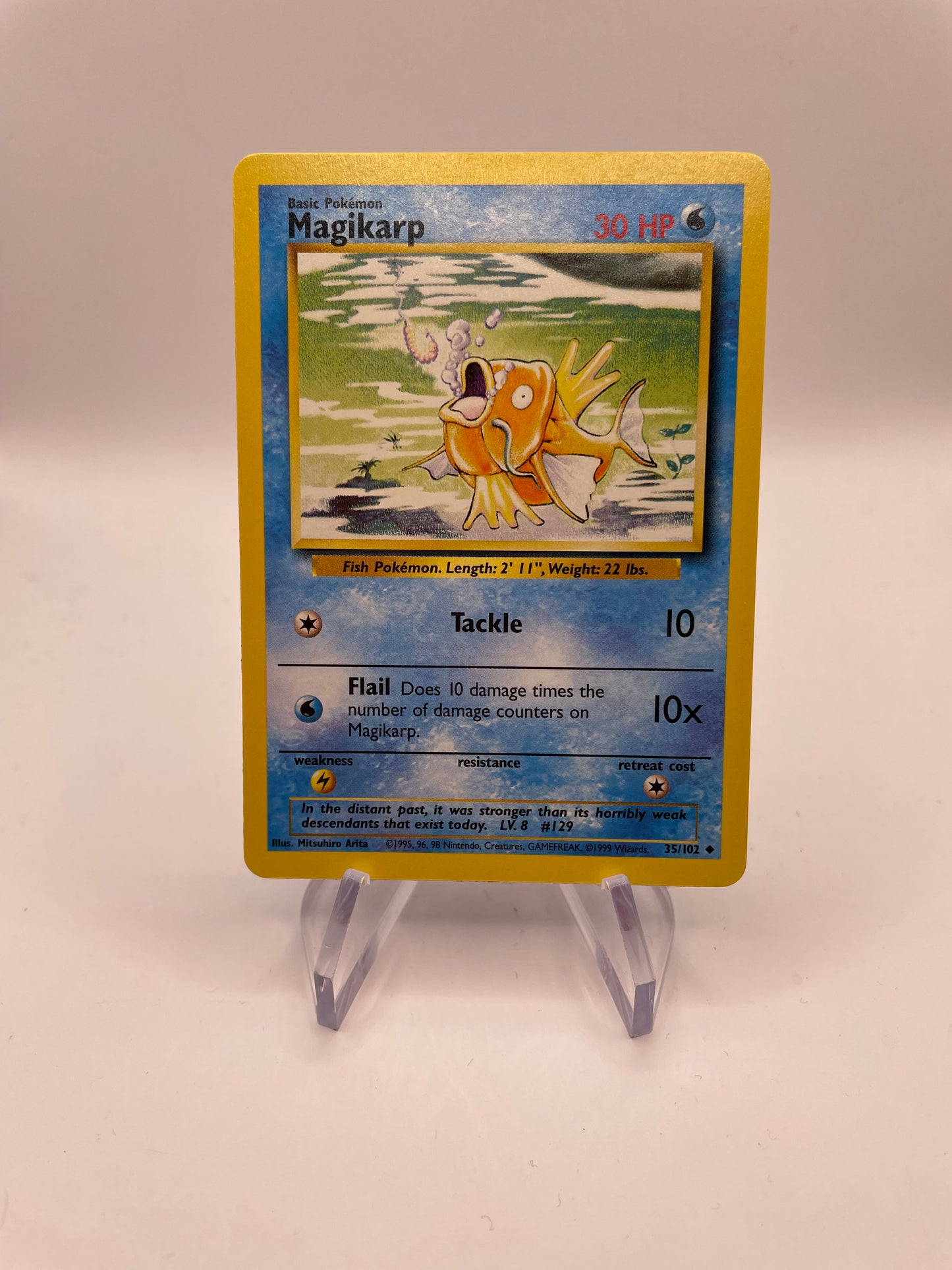Pokemon Karte Base Set Magikarp 35/102 Englisch