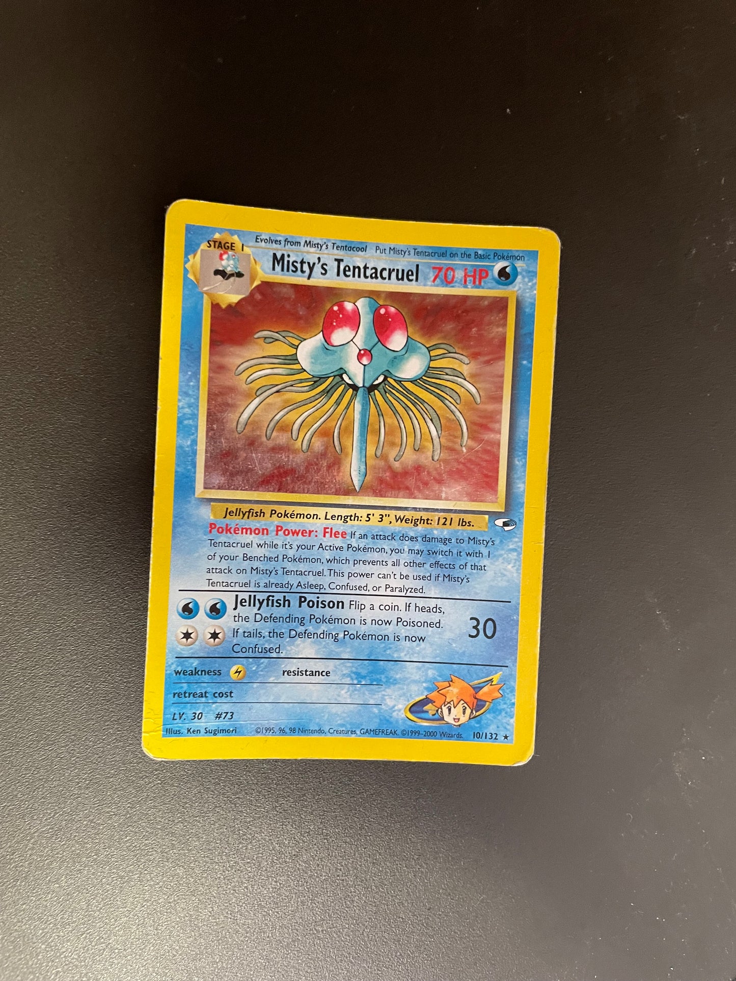 Pokemon Karte Holo Misty‘s Tentoxa 10/132 Englisch