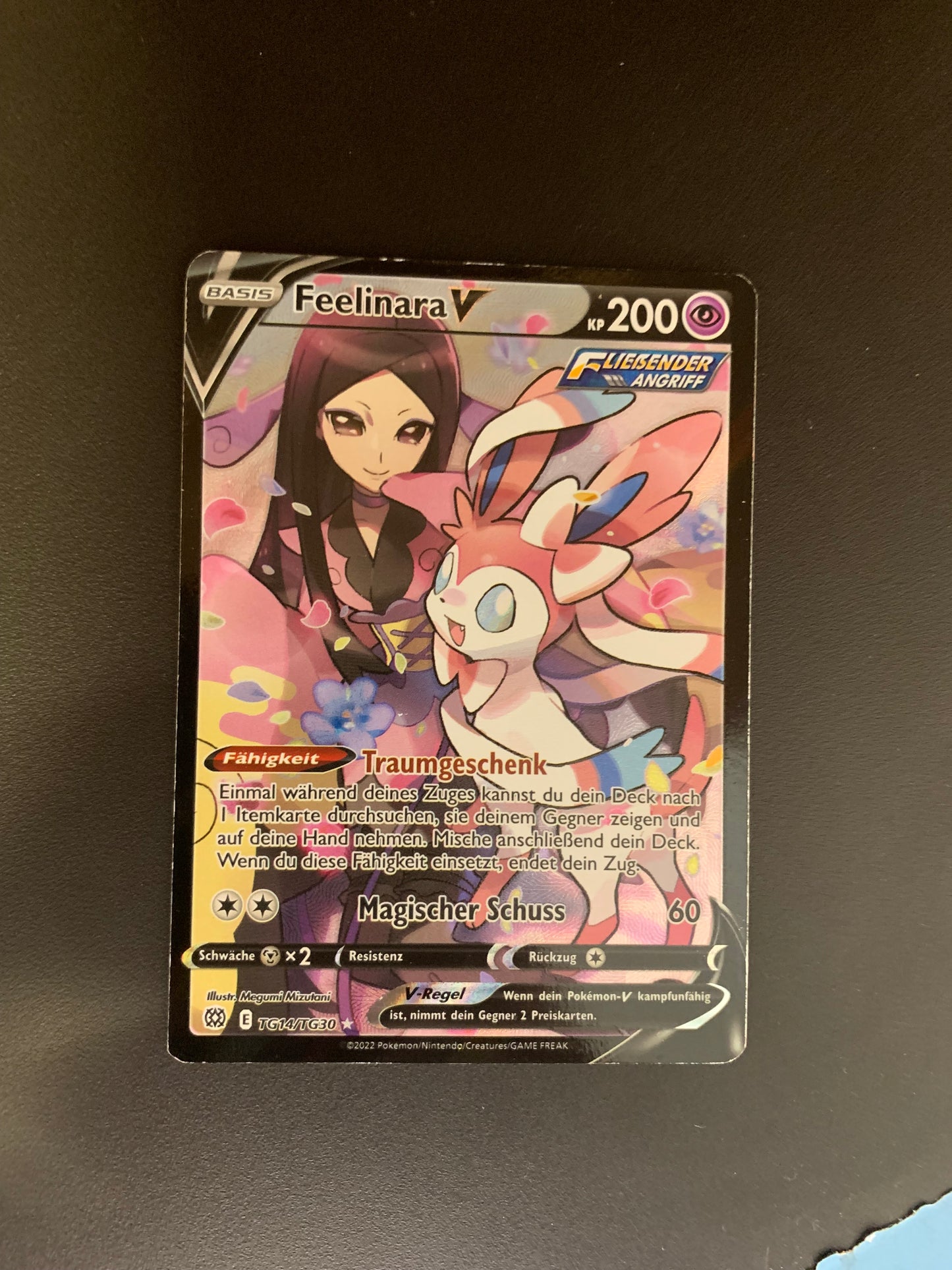 Pokemon Karte V Alt-Art Feelinara TG14/TG30 Deutsch