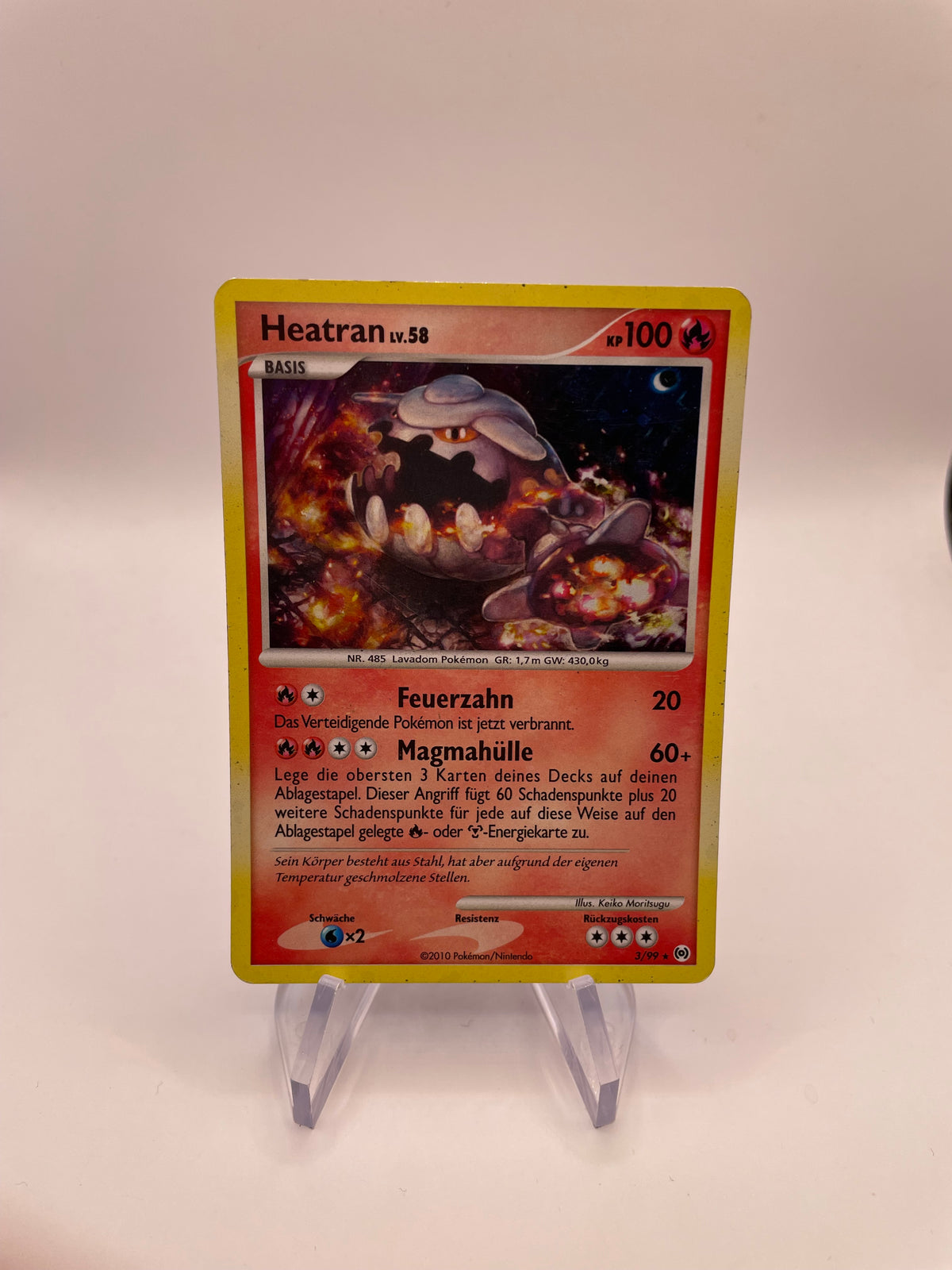Pokemon Karte Holo Heatran 3/99 Deutsch