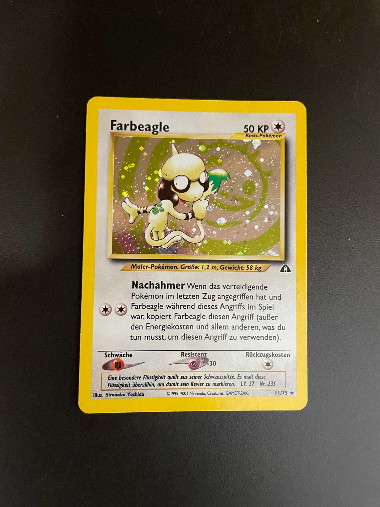 Pokemon Karte Holo Neo Discovery Farbeagle 11/75 Deutsch