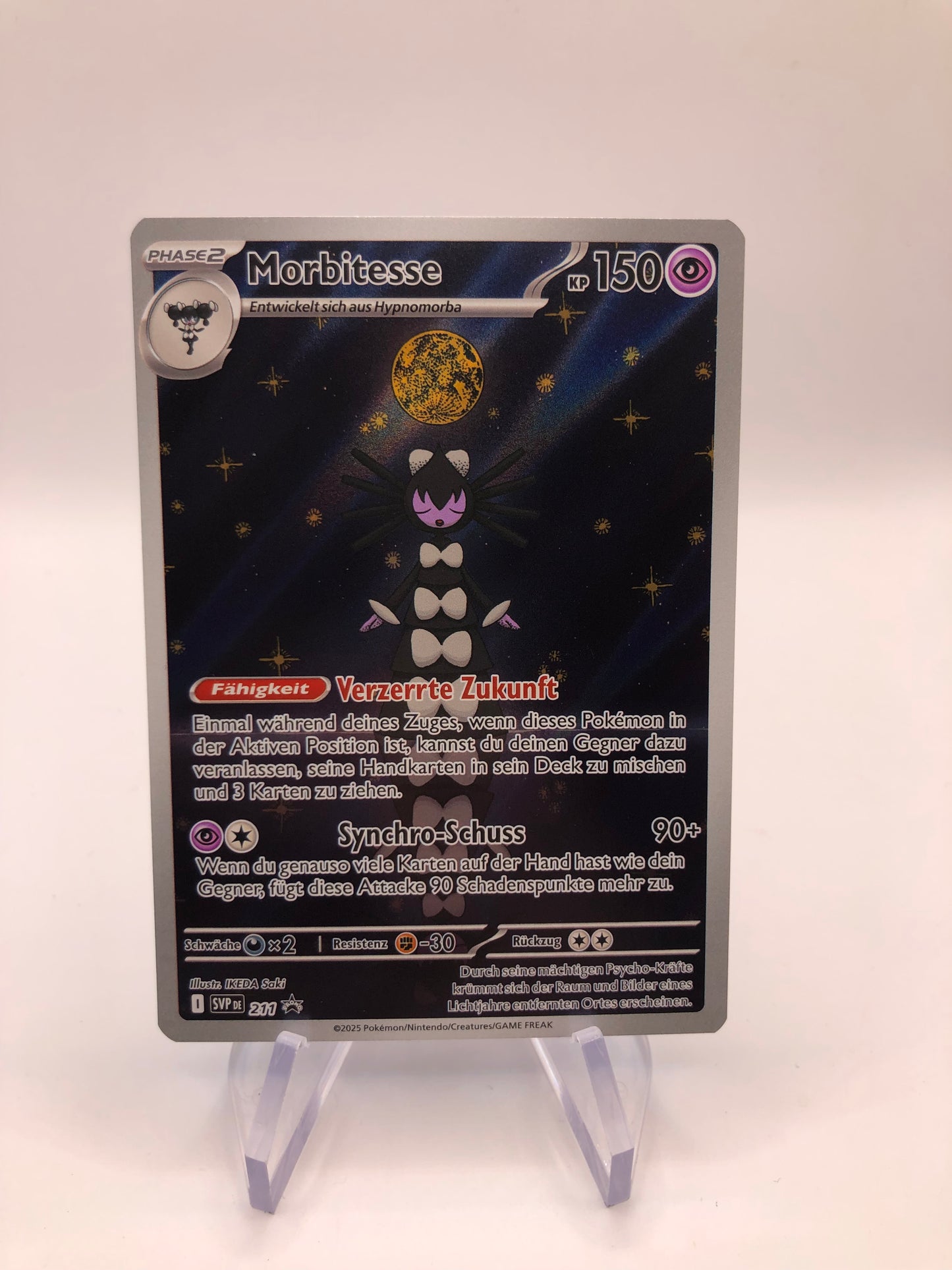 Pokemon Karte Art-Rare Promo Morbitesse 211 Deutsch