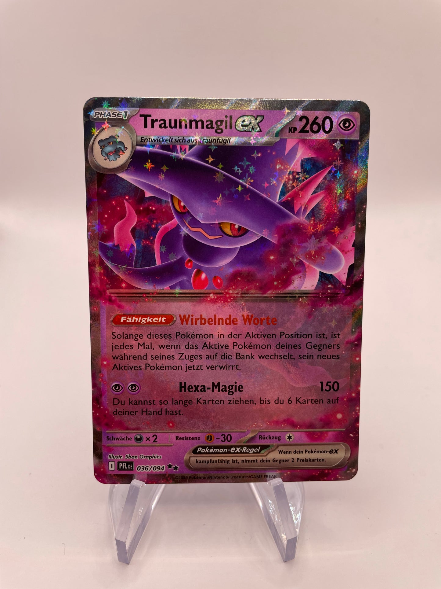 Pokemon Karte Traunmagil ex 36/94 Deutsch
