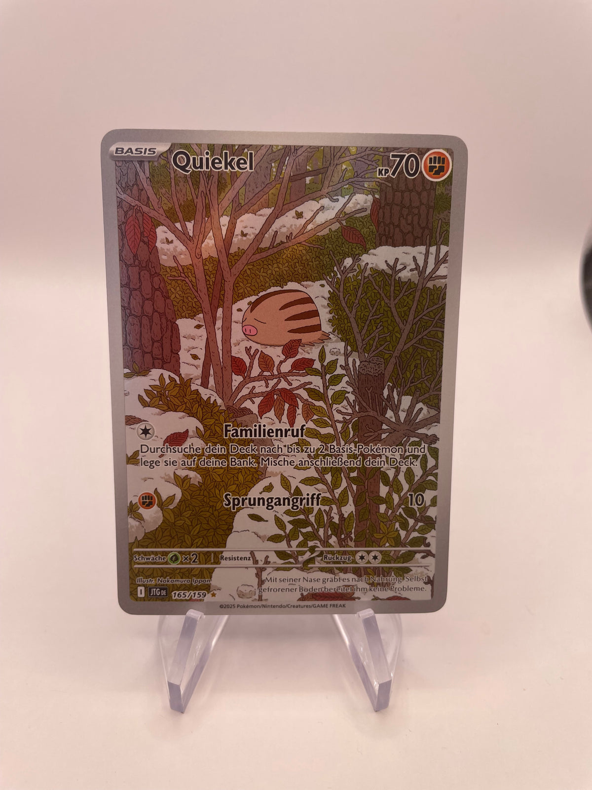 Pokemon Karte Art Rare Quiekel 165/159 Deutsch