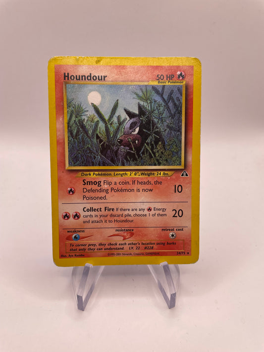 Pokemon Karte Neo Discovery Houndour 24/75 englisch