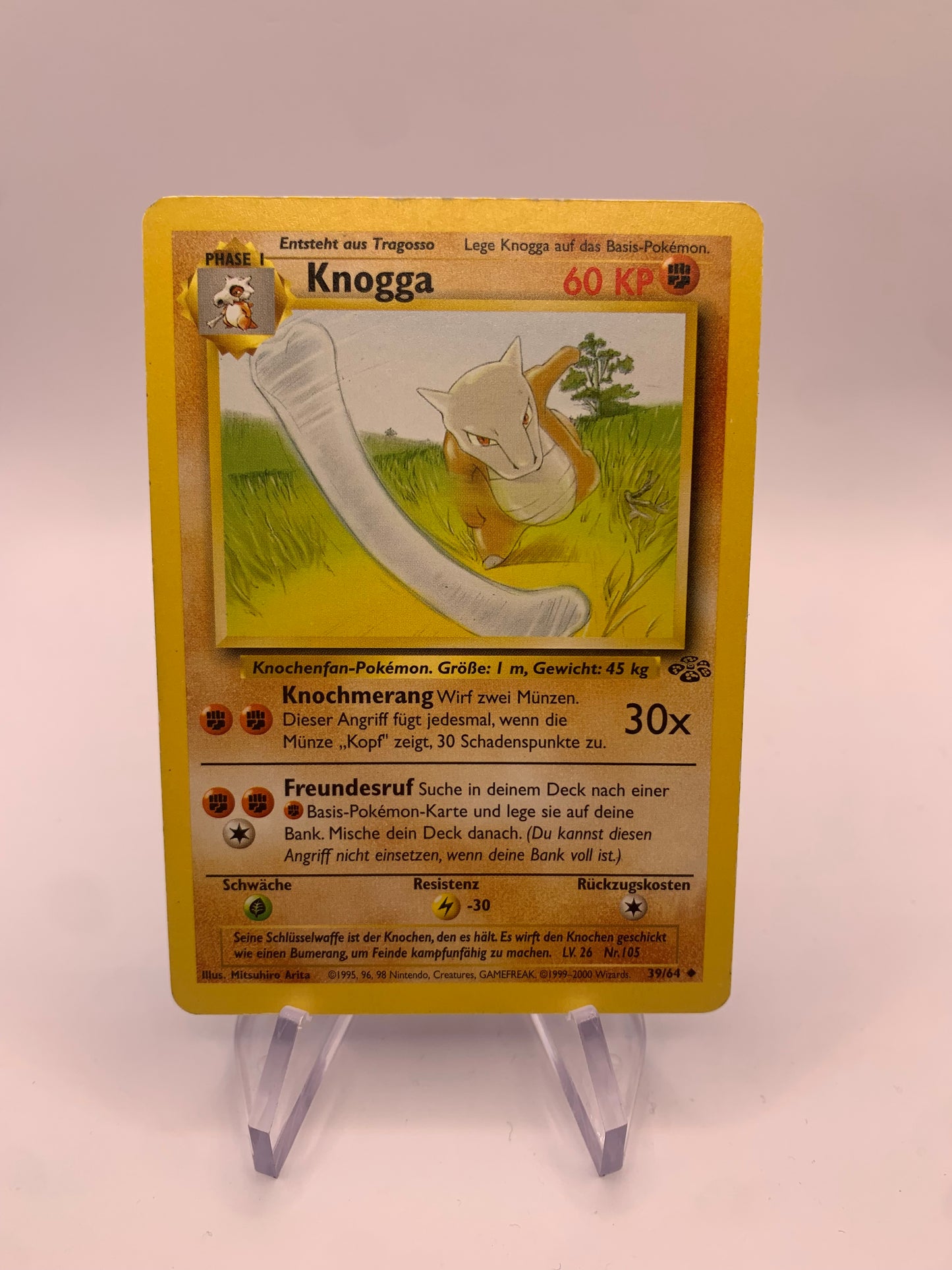 Pokemon Card Knogga 39/64 Jungle German