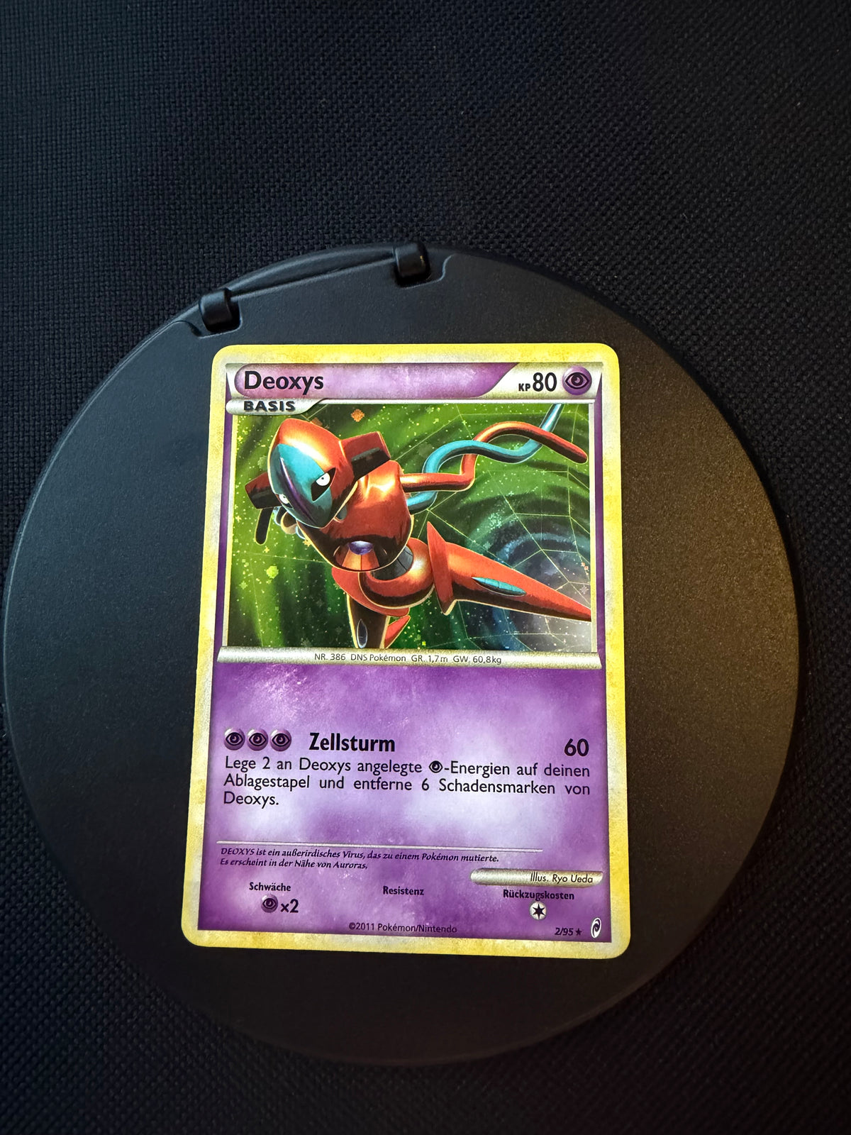 Pokemon Karte Holo Deoxys 2/95 Deutsch