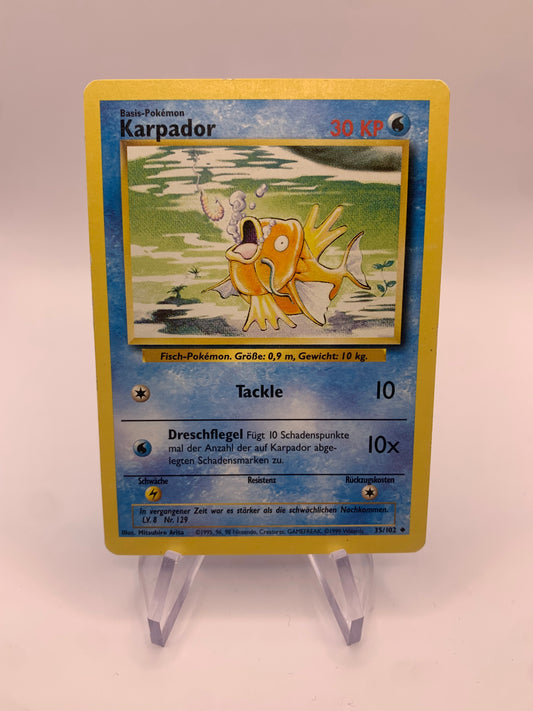 Pokemon Card Magikarp Base Set 35/102 German