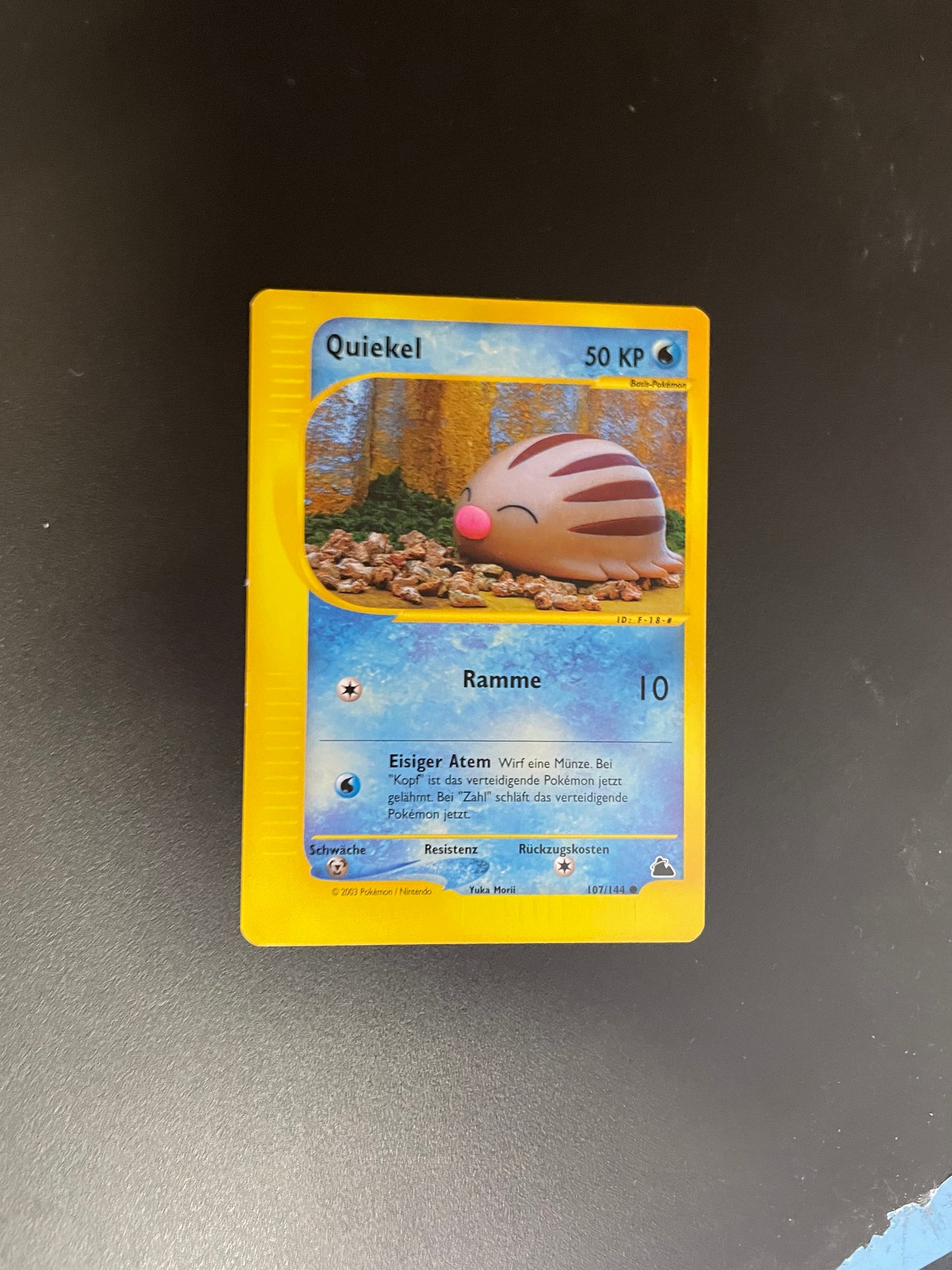 Pokemon Karte E-Series Quiekel 107/144 Deutsch