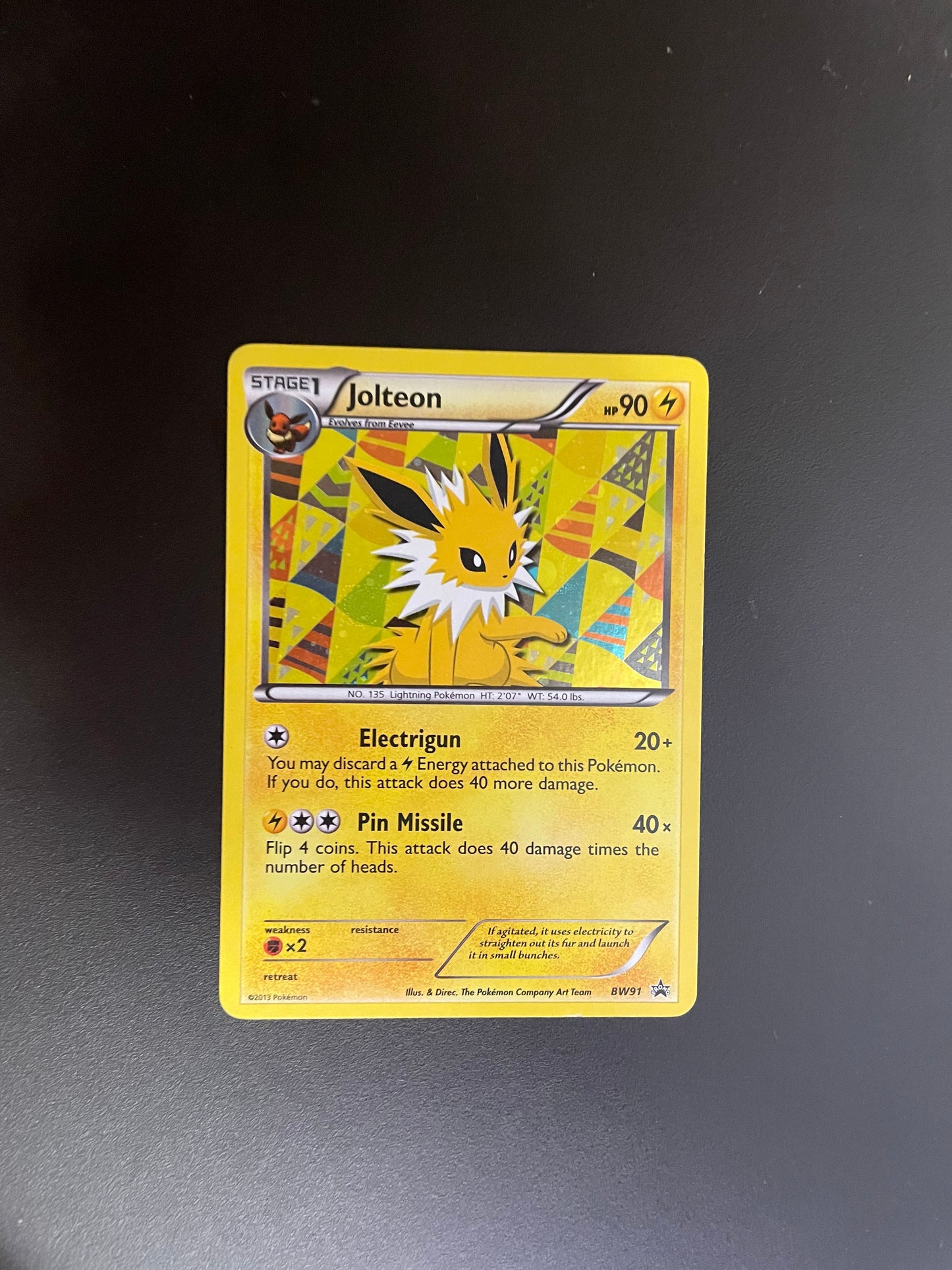 Pokemon Karte Holo Promo Blitza BW91 Englisch