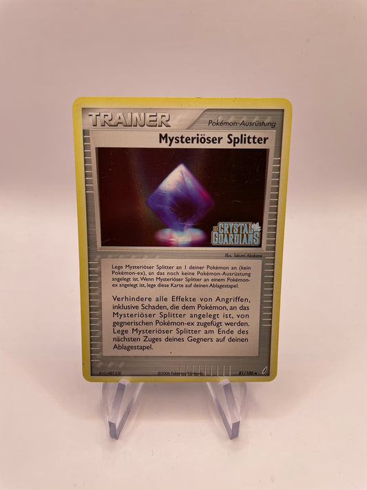 Pokemon Karte Stamp Mysteriöser Splitter 81/100 Deutsch