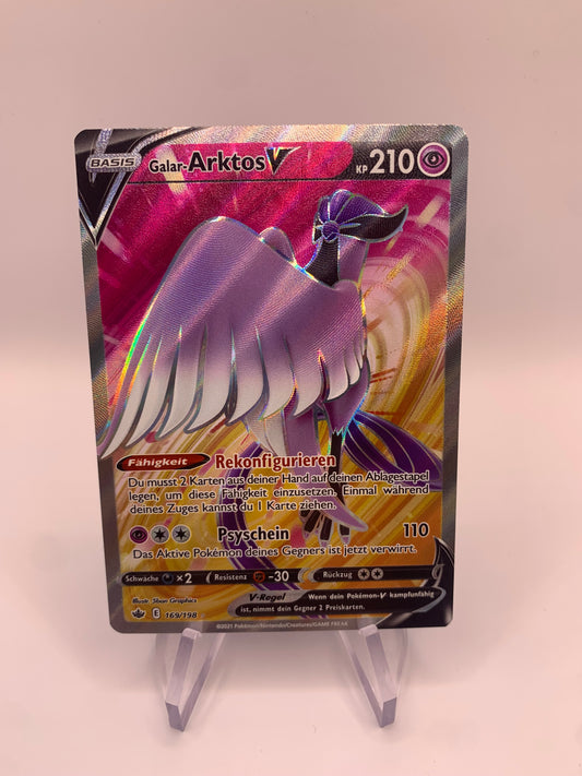 Pokemon Karte V Fullart Galar Arktos 169/198 Deutscg