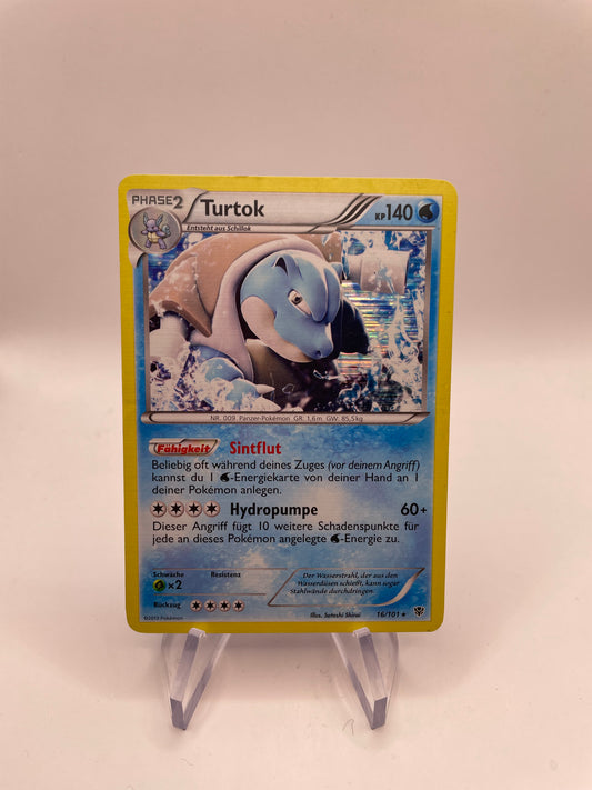 Pokémon Karte Holo Turtok 16/101 Deutsch