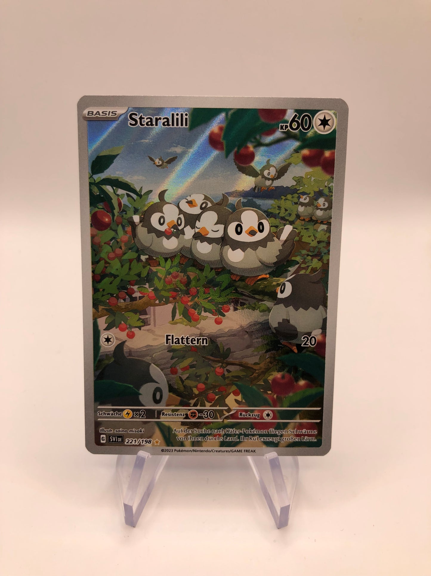 Pokemon Karte Art Rare Starlili 221/198 Deutsch