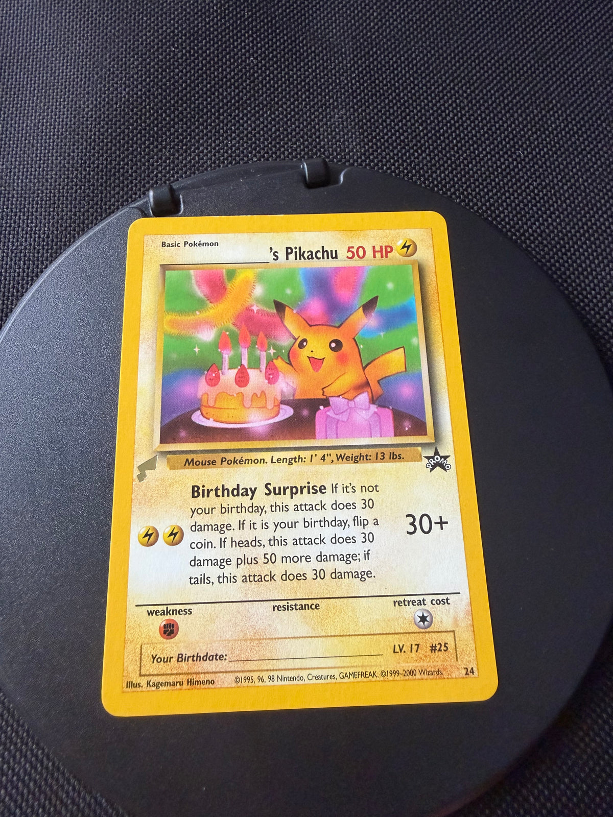 Pokemon Karte World Collection Birthday Pikachu 24 Englisch