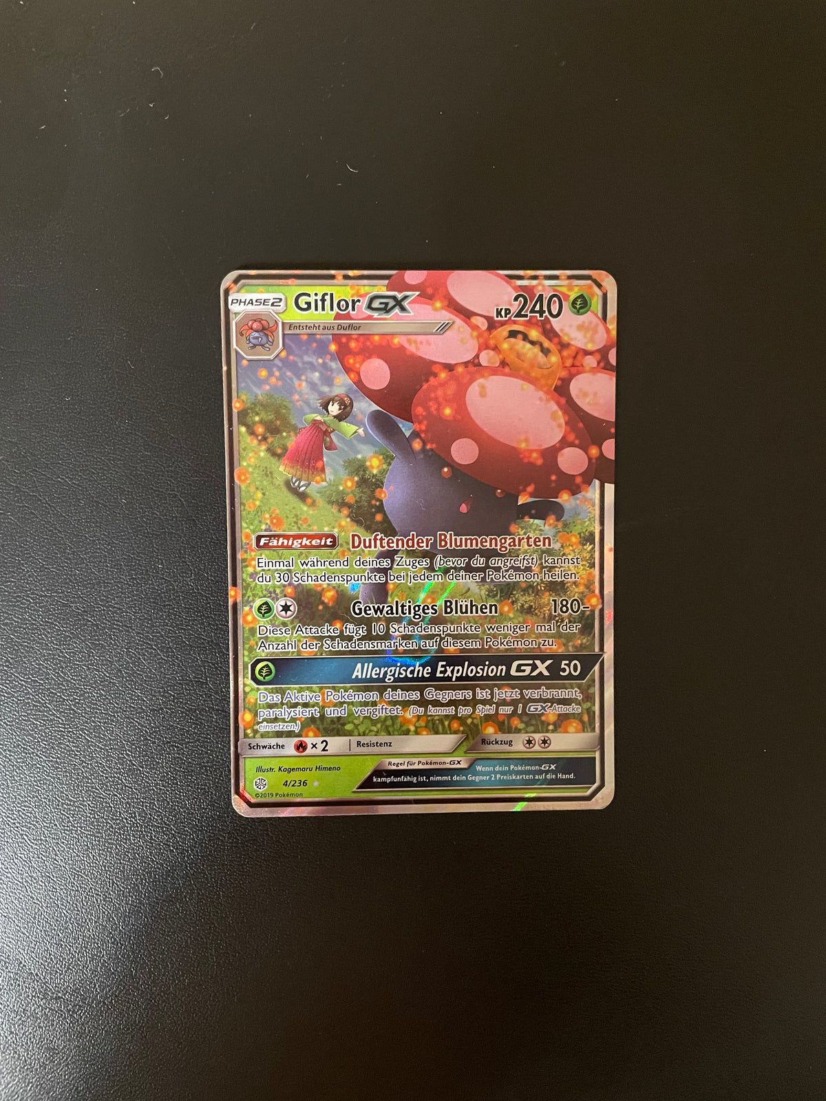 Pokemon Karte GX Giflor 4/236 Deutsch