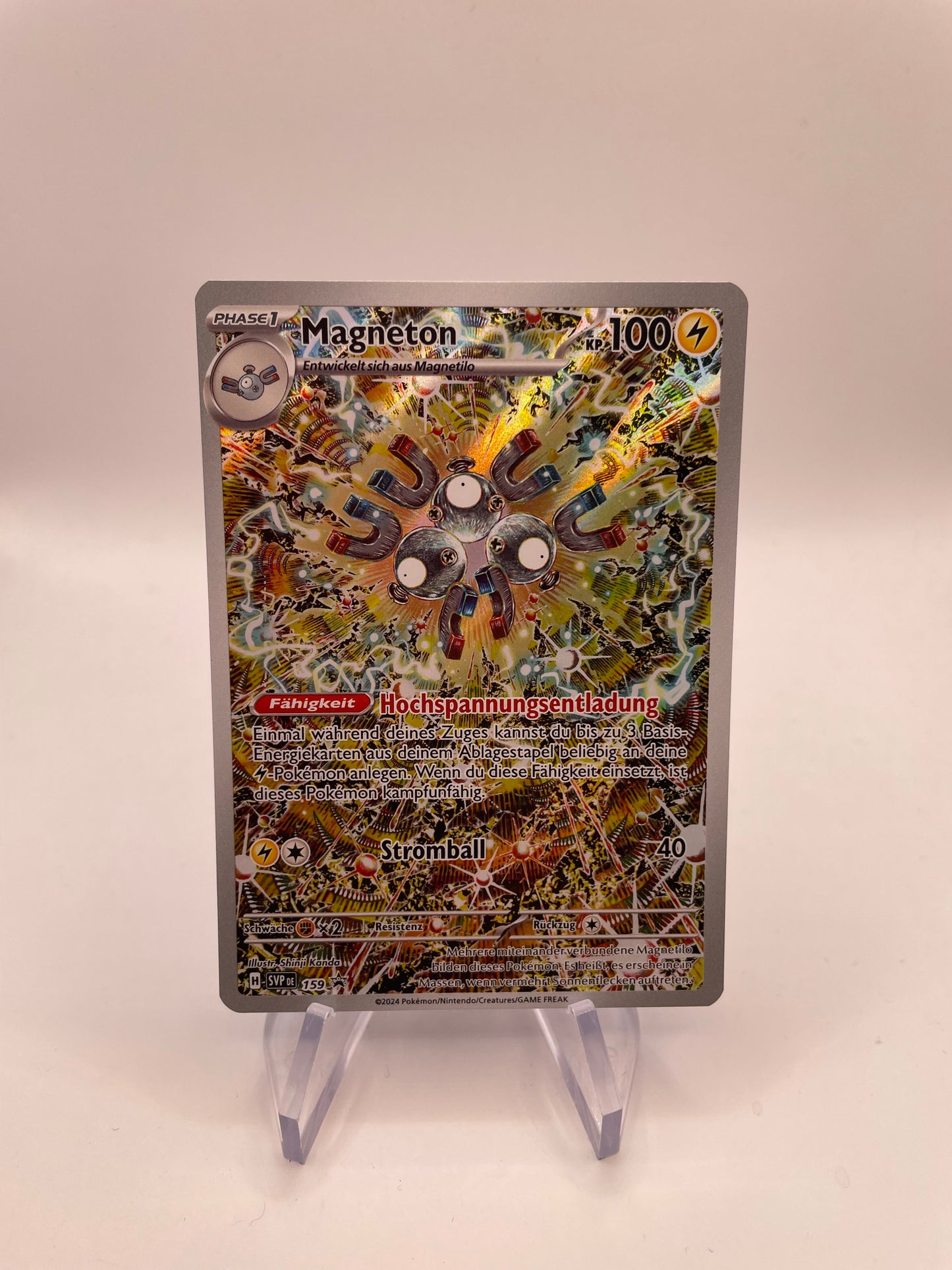 Pokemon Karte Art Rare Promo Magneton 159 Deutsch