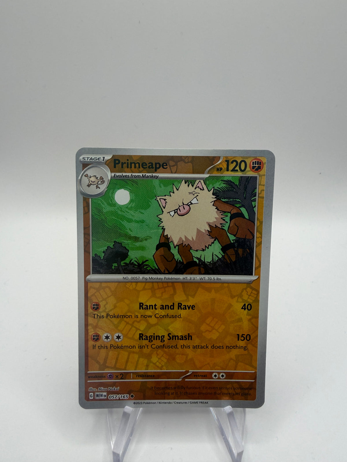 Pokemon Karte Reverse 151 Rasaff 57/165 Englisch