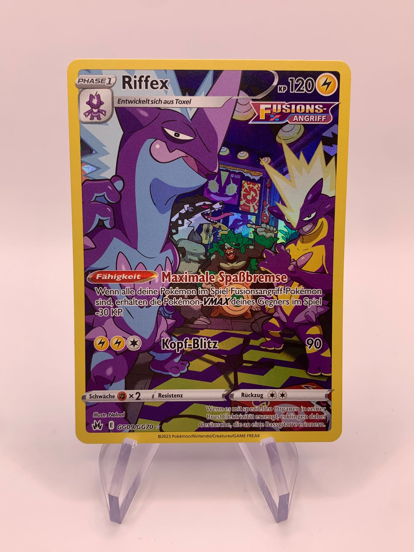 Pokemon Karte Art-Rare Riffex GG09/GG70 Deutsch