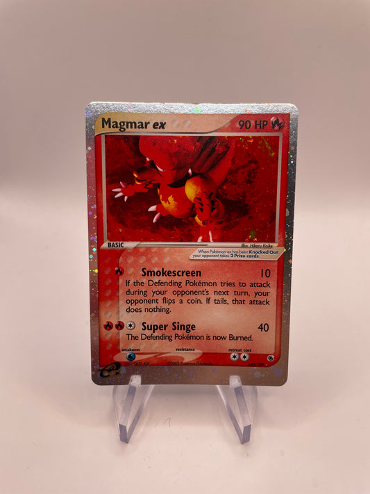 Pokemon Karte EX Magmar 100/109 Englisch