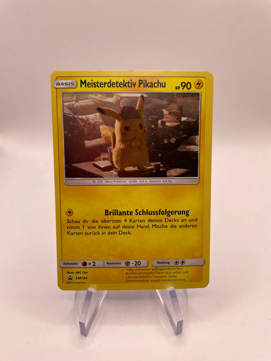 Pokemon Karte Meisterdetektiv Pikachu SM194 Deutsch