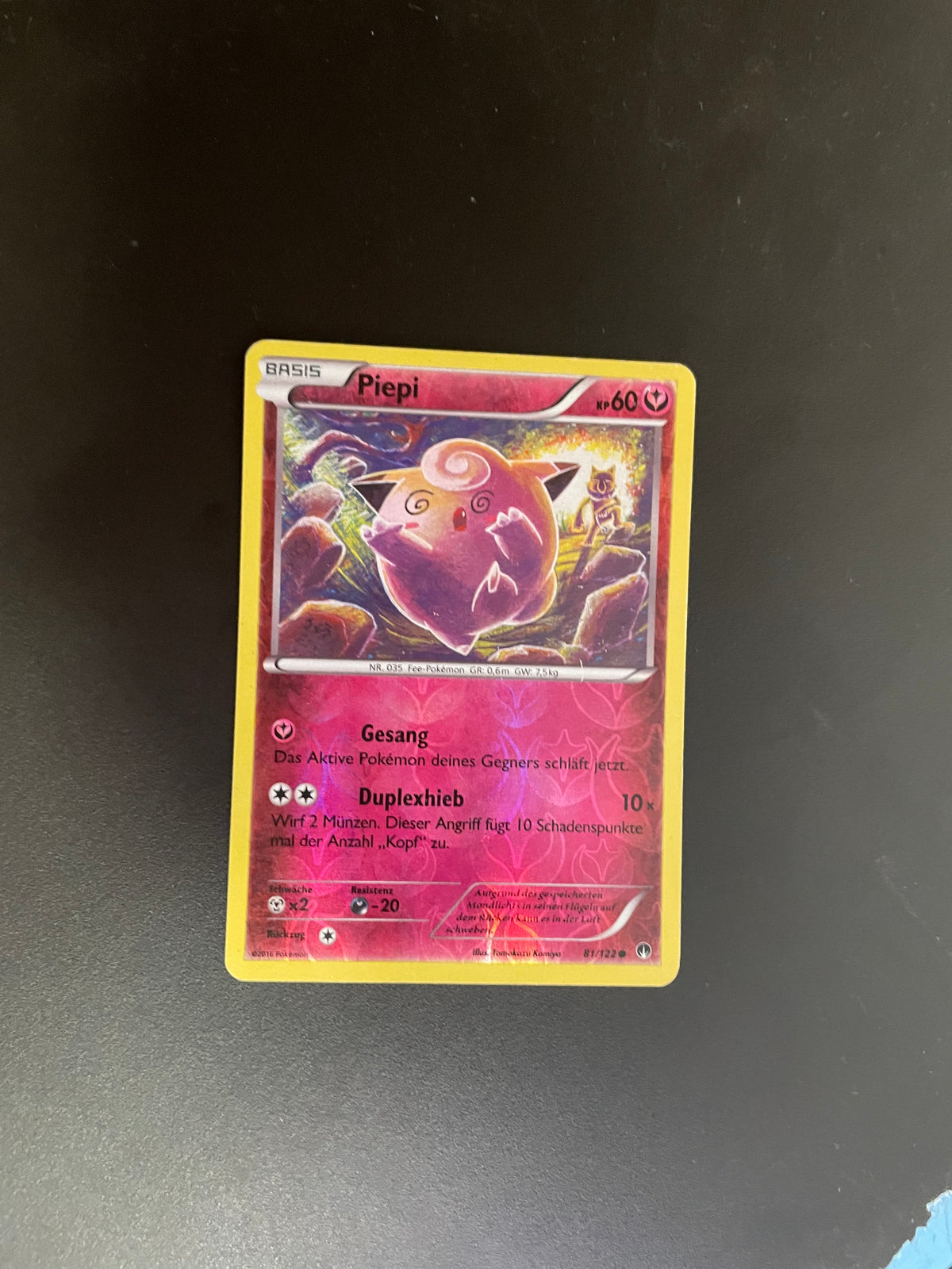 Pokémon Karte Reverse Piepi 81/122 Deutsch