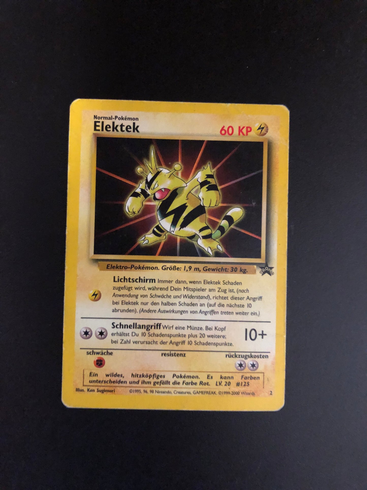 Pokemon Karte Promo Elektek 2 Deutsch