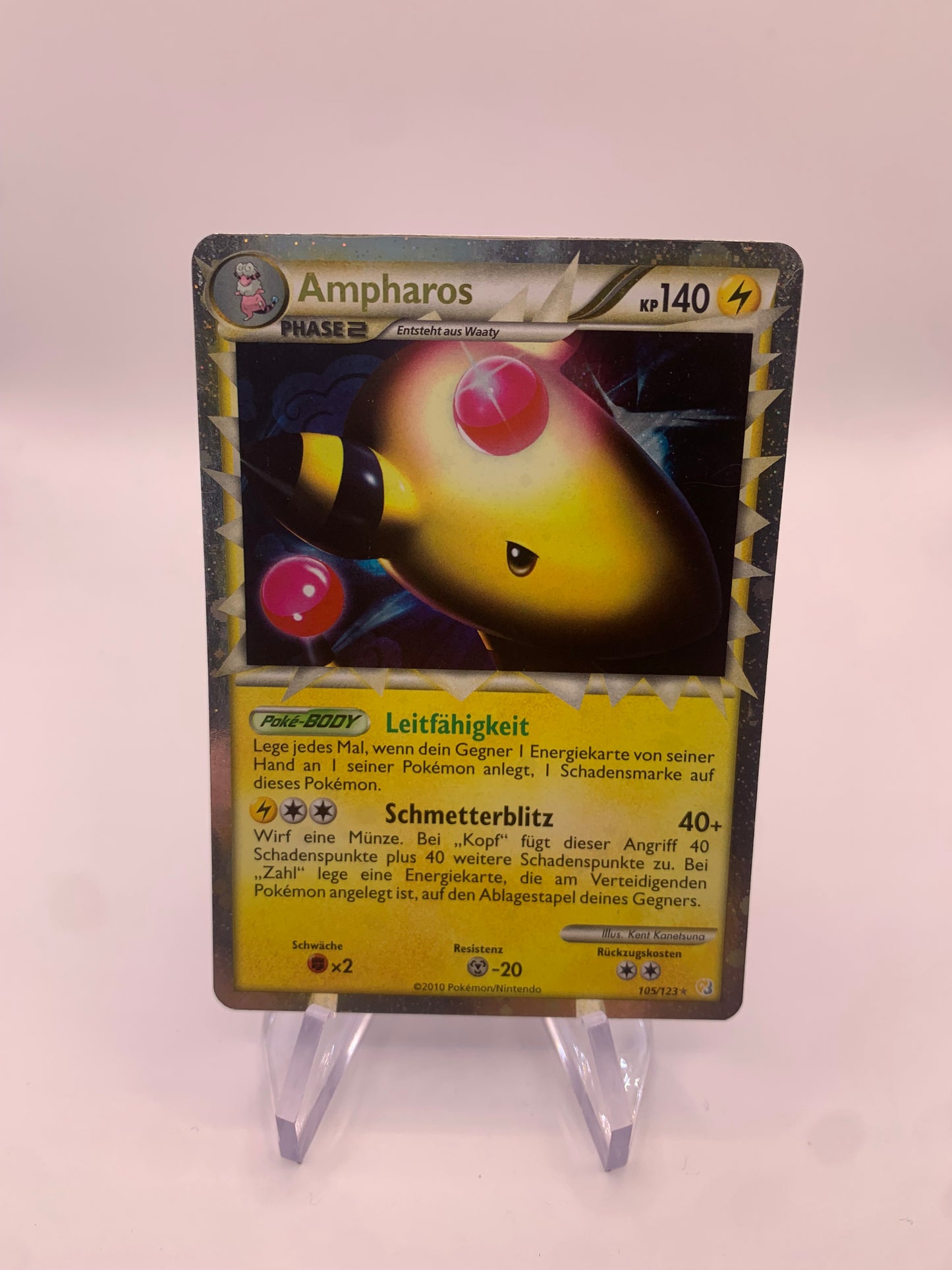 Pokemon Karte Prime Ampharos 105/123 Deutsch