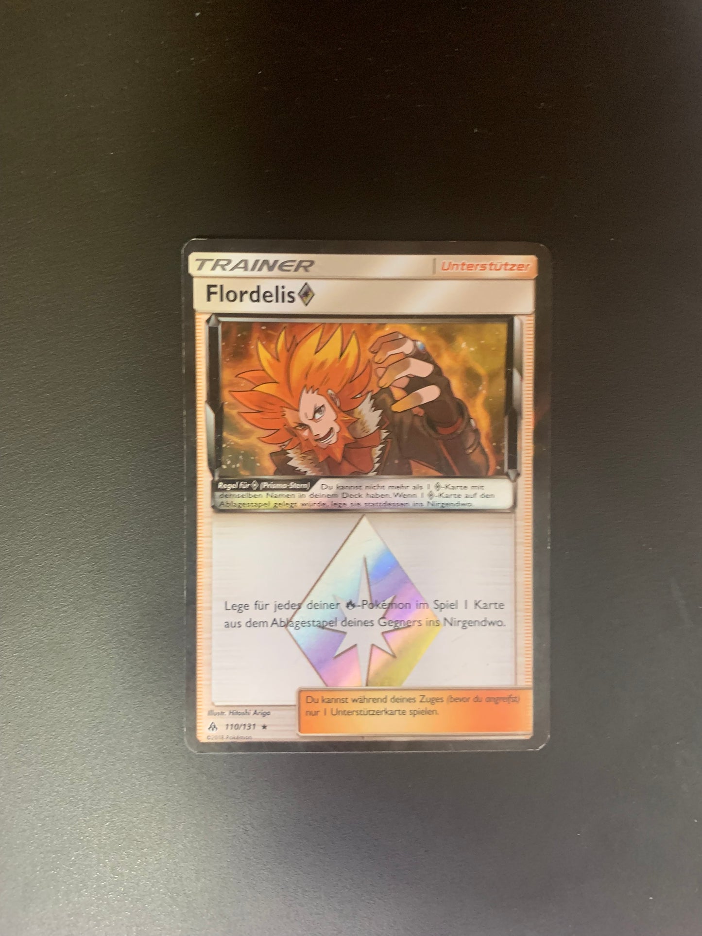 Pokemon Karte Trainer Holo Flordelis 110/131 Deutsch