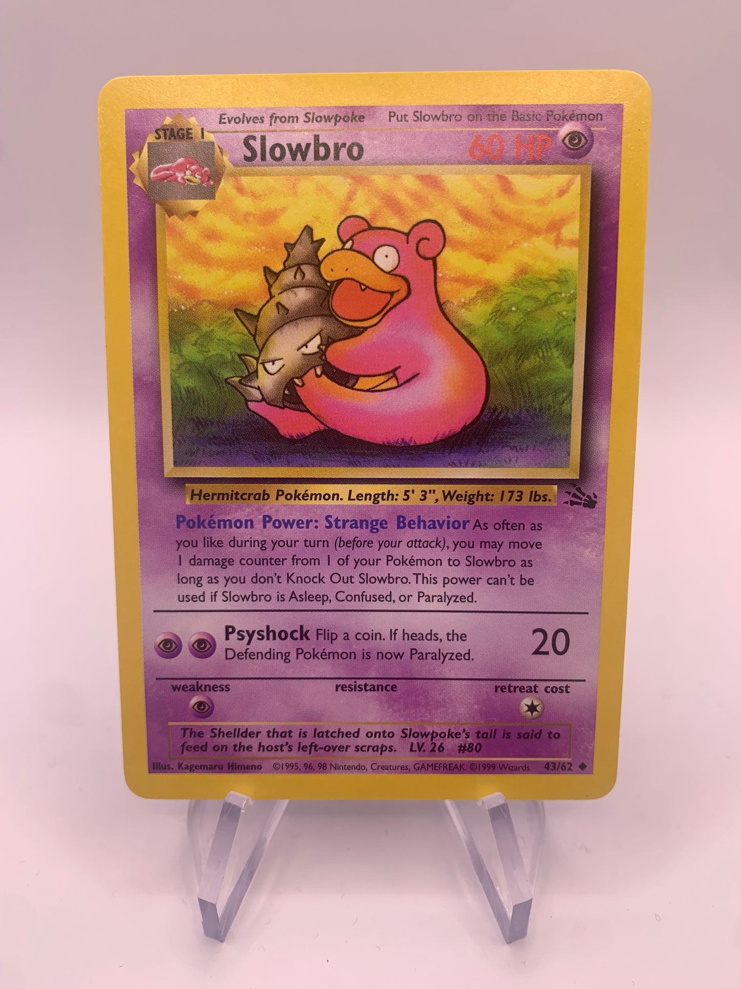 Pokemon card Lahmus Fossil 43/62 English