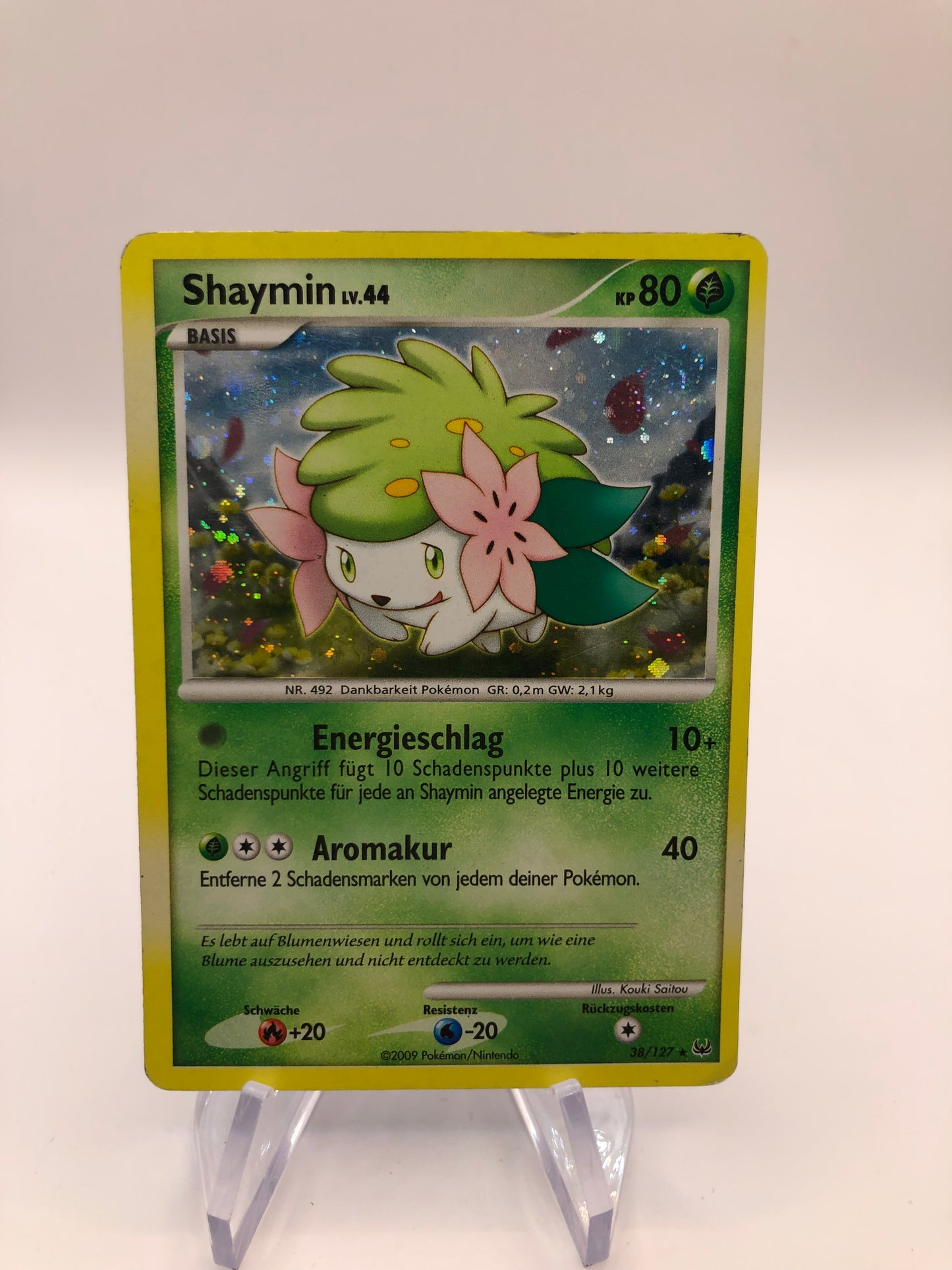 Pokemon Karte Holo Shaymin 38/127 Deutsch