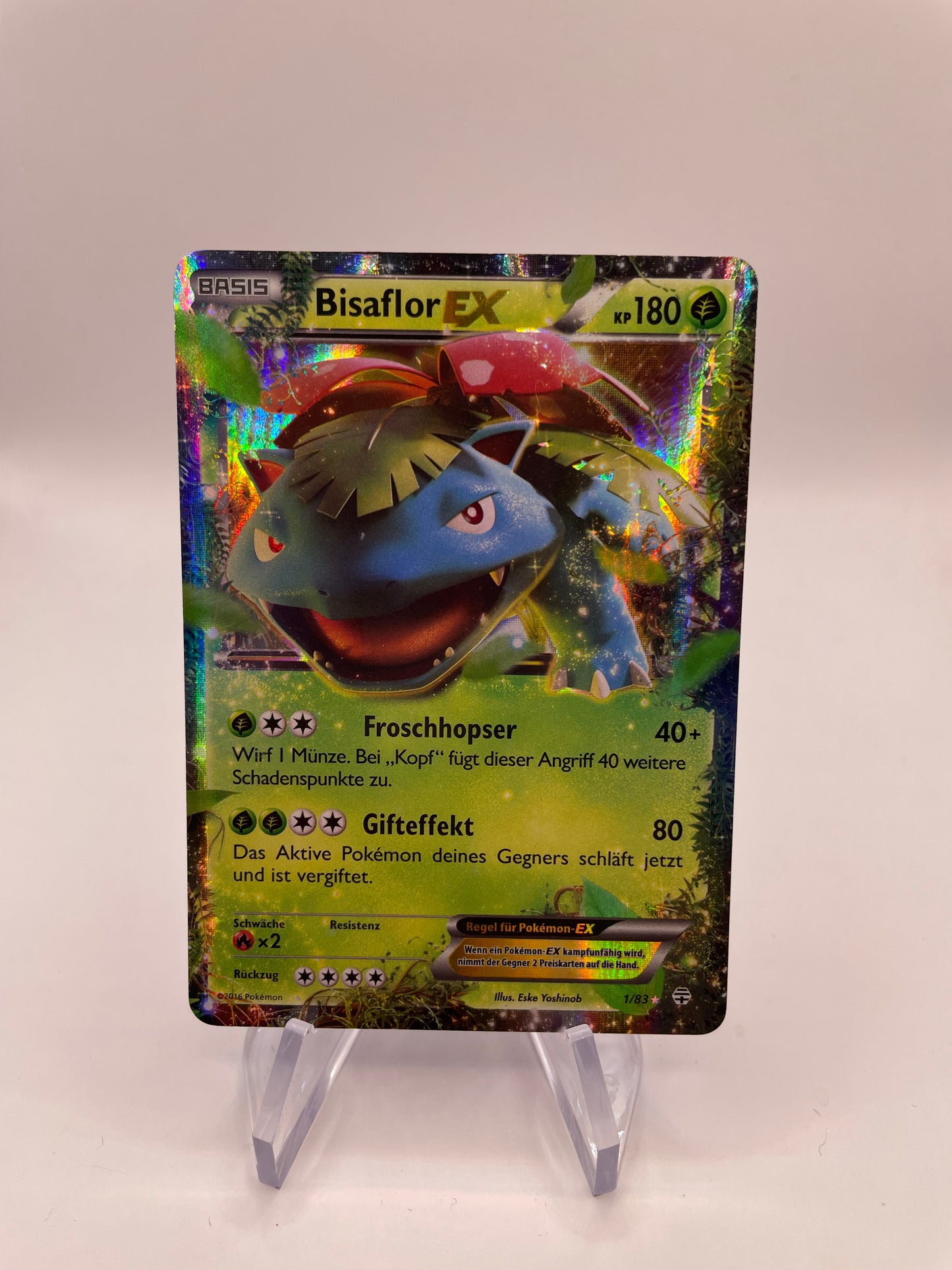 Pokemon Karte EX Bisaflor 1/83 Deutsch