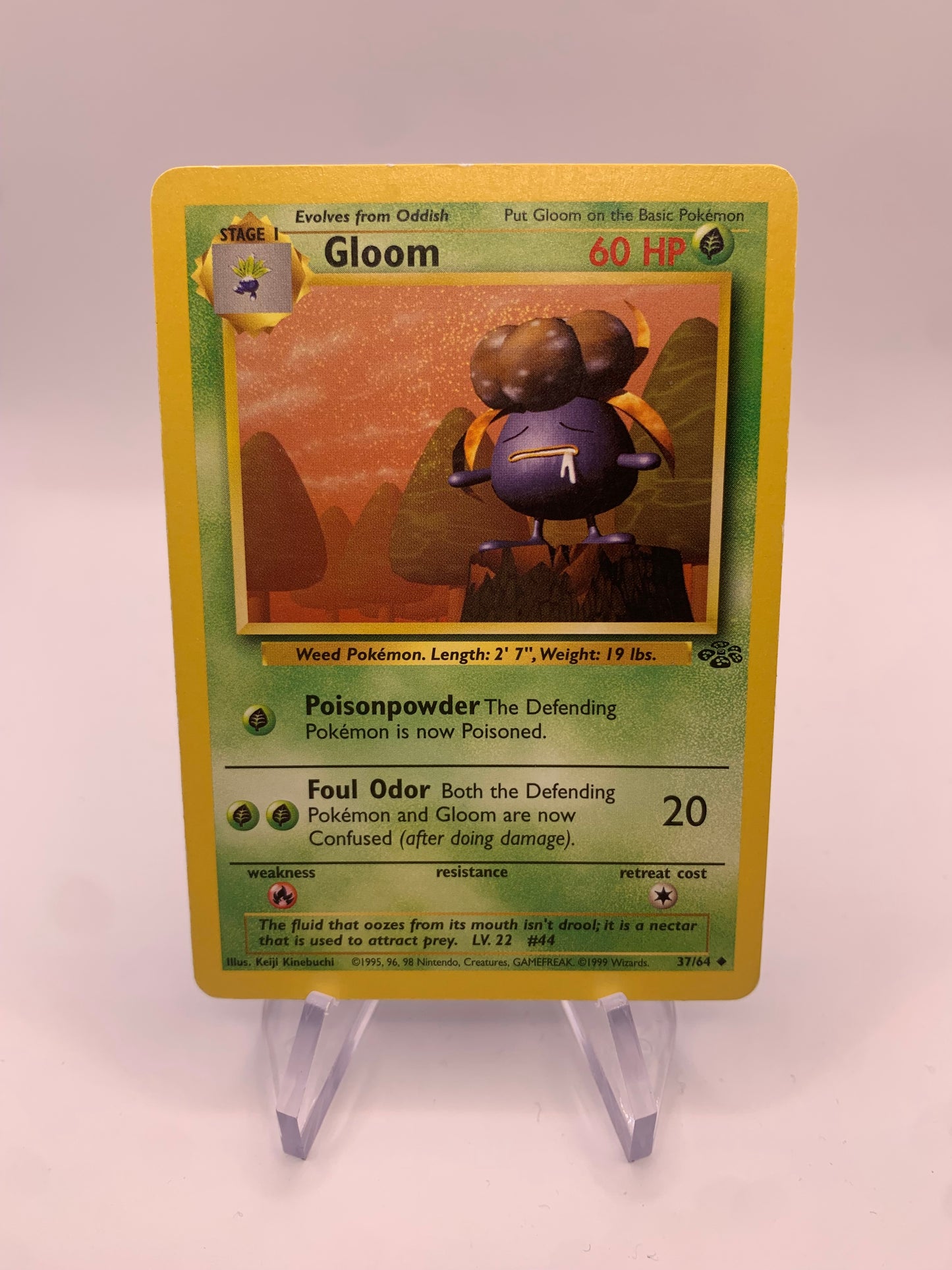 Pokemon card Duflor 37/64 Jungle English