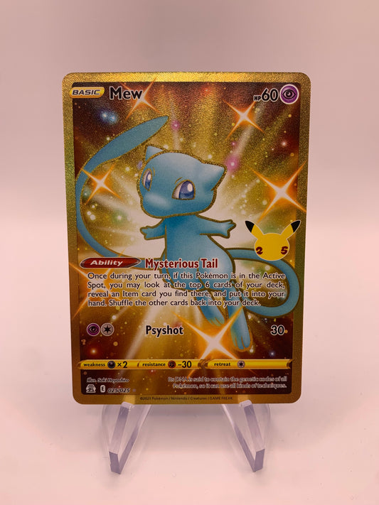 Pokemon Card Shiny Gold Mew Celebration 25/25