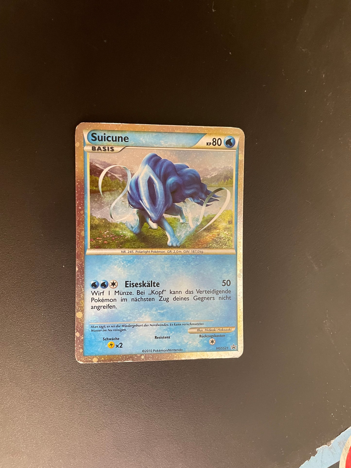 Pokemon Karte Promo Suicune HGSS21 Deutsch