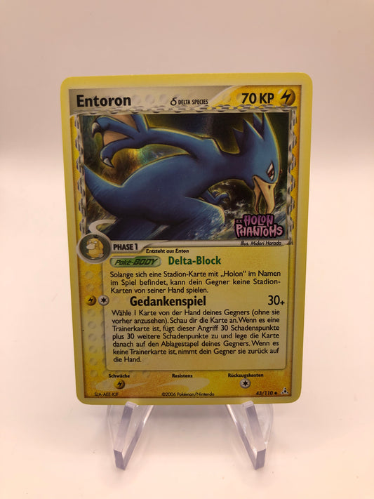 Pokemon Karte Stamp Delta Entoron 43/110 Deutsch