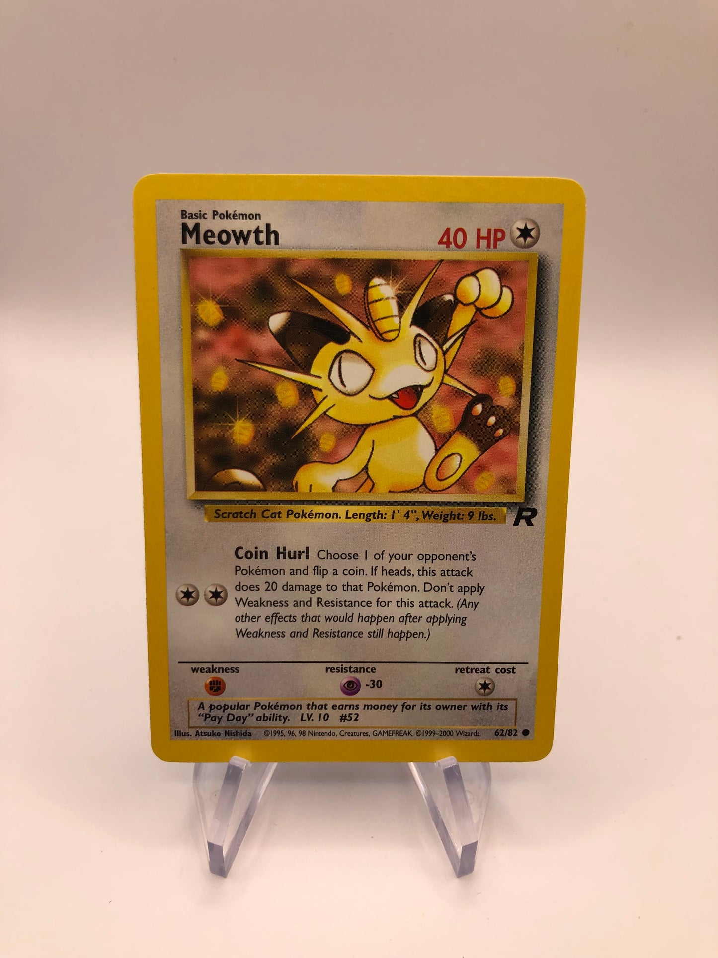 Pokemon Karte Mauzi 62/82 Rocket Englisch