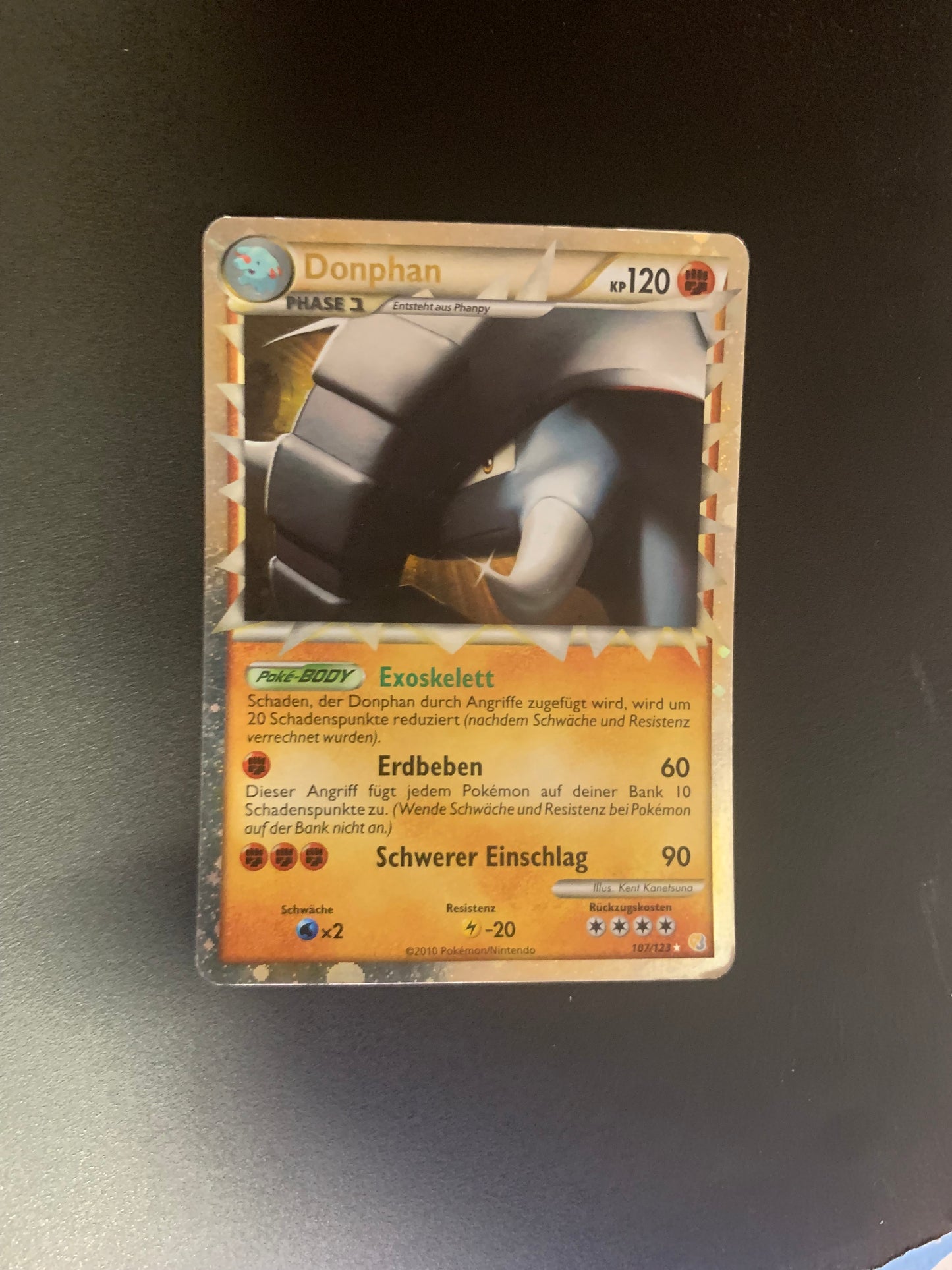 Pokemon Karte Prime Donphan 107/123 Deutsch