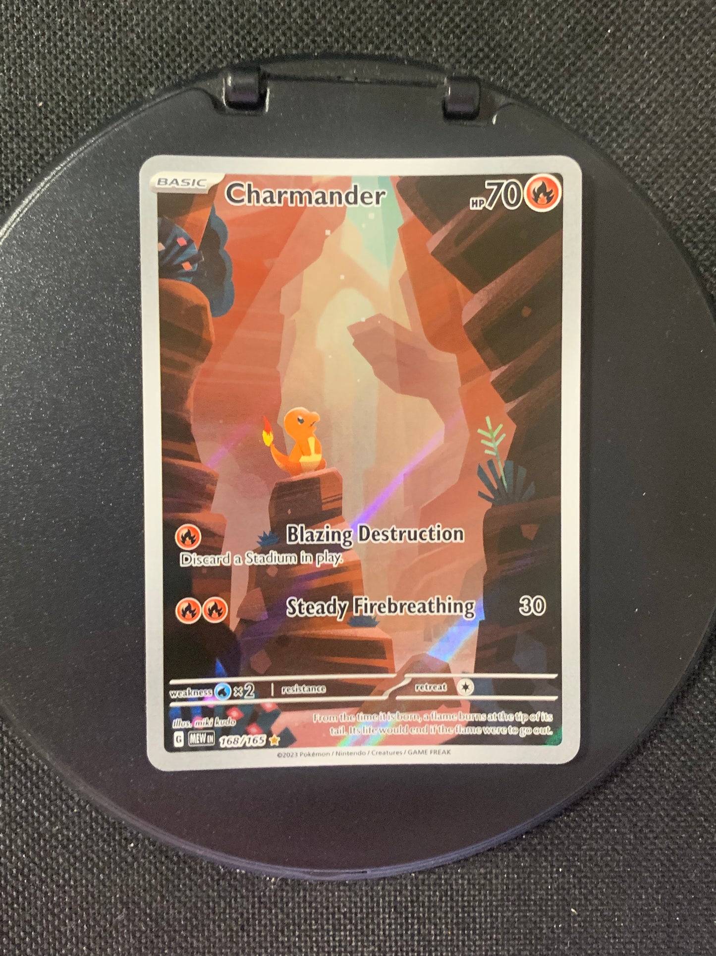 Pokemon Karte Art-Rare Glumanda 168/165 Englisch